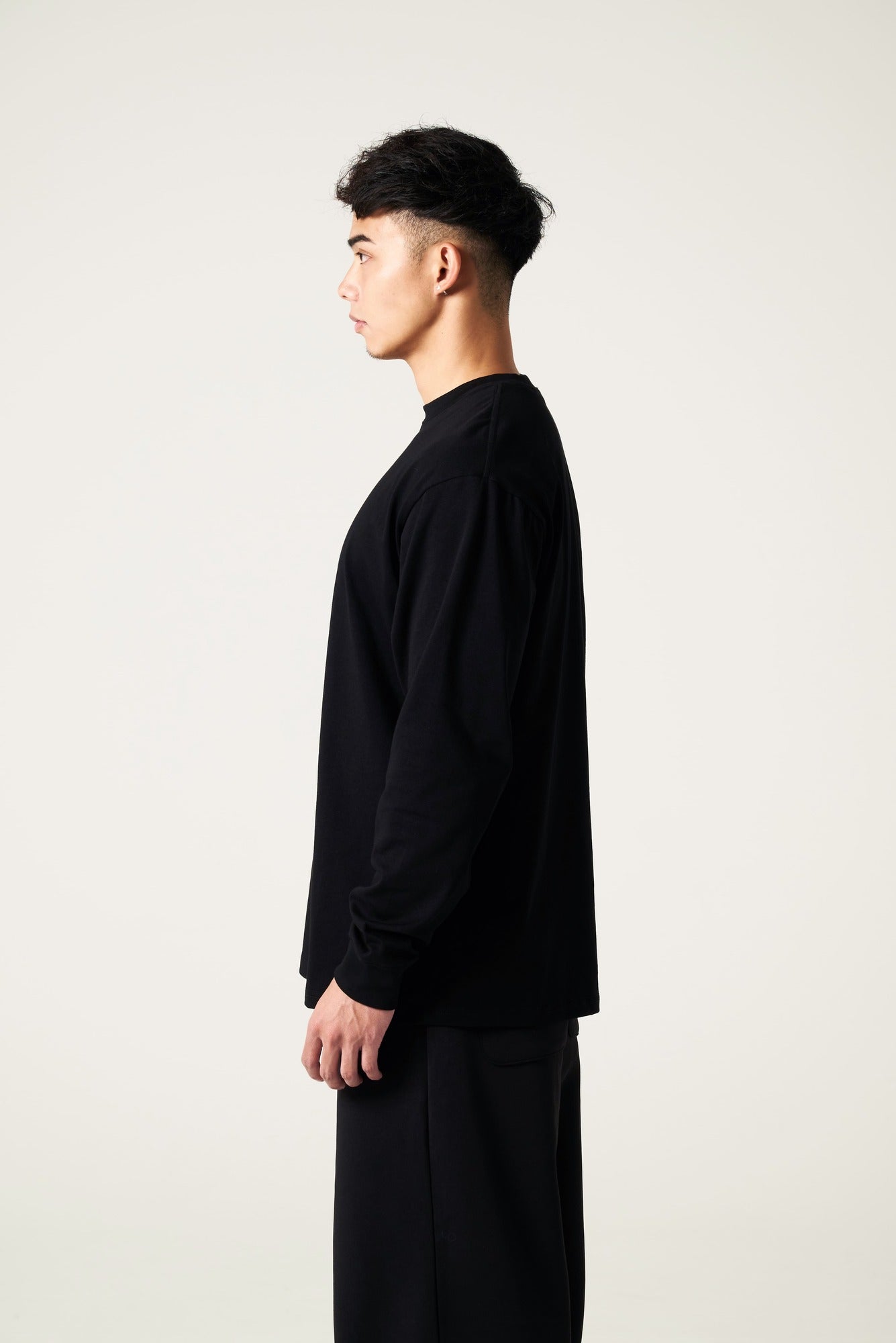 Long Sleeve Tee Regular Fit 9.2oz (約260g) B – LOVE BLACK