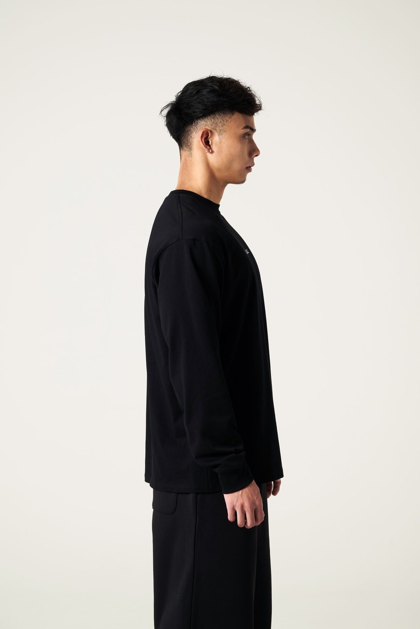 Long Sleeve Tee Regular Fit 9.2oz (約260g) B – LOVE BLACK