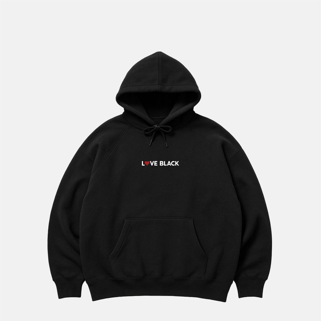 HOODIE - L♡VE BLACK