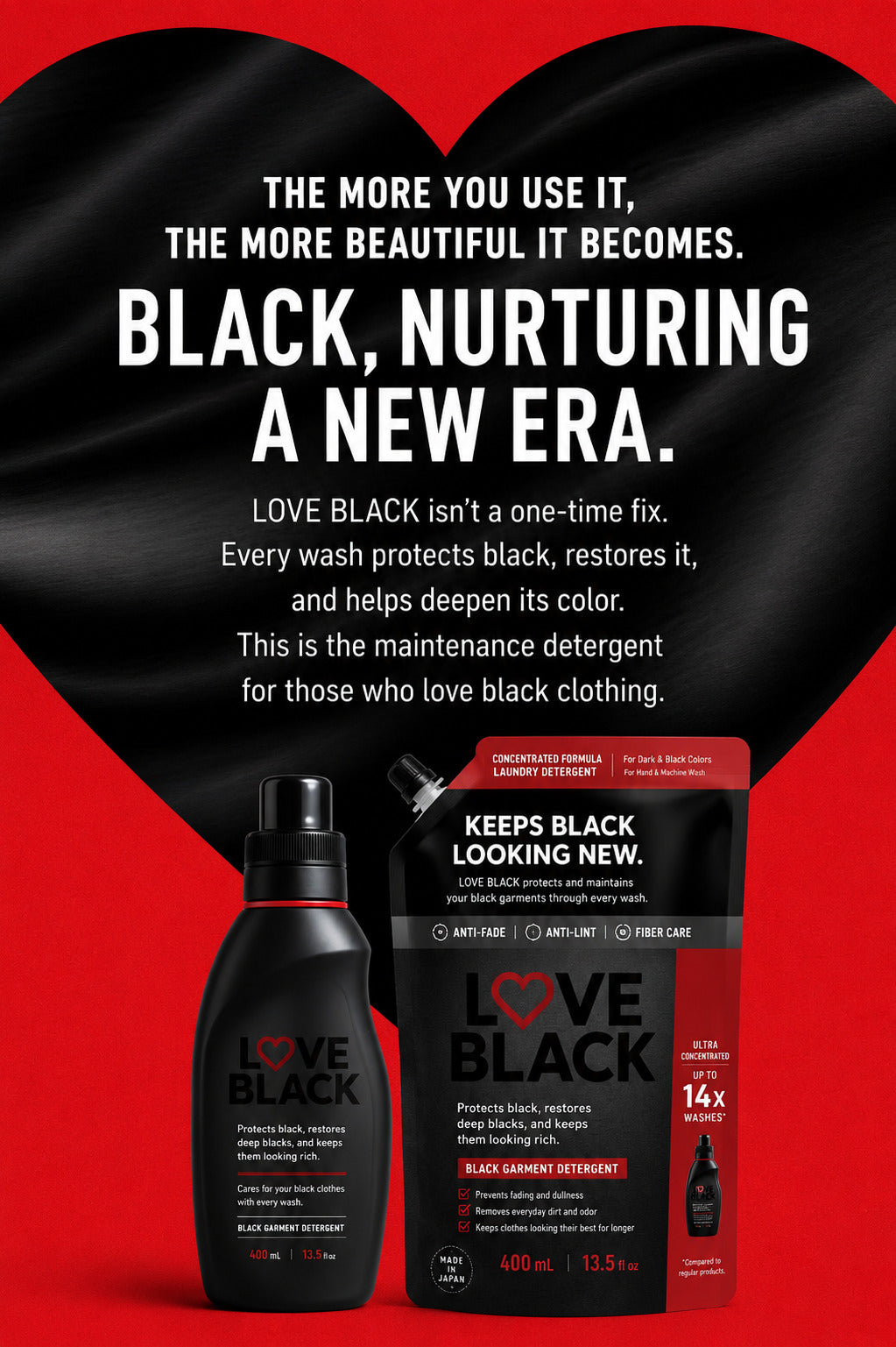Detergent for black clothes that keeps black beautifully – LOVE BLACK
